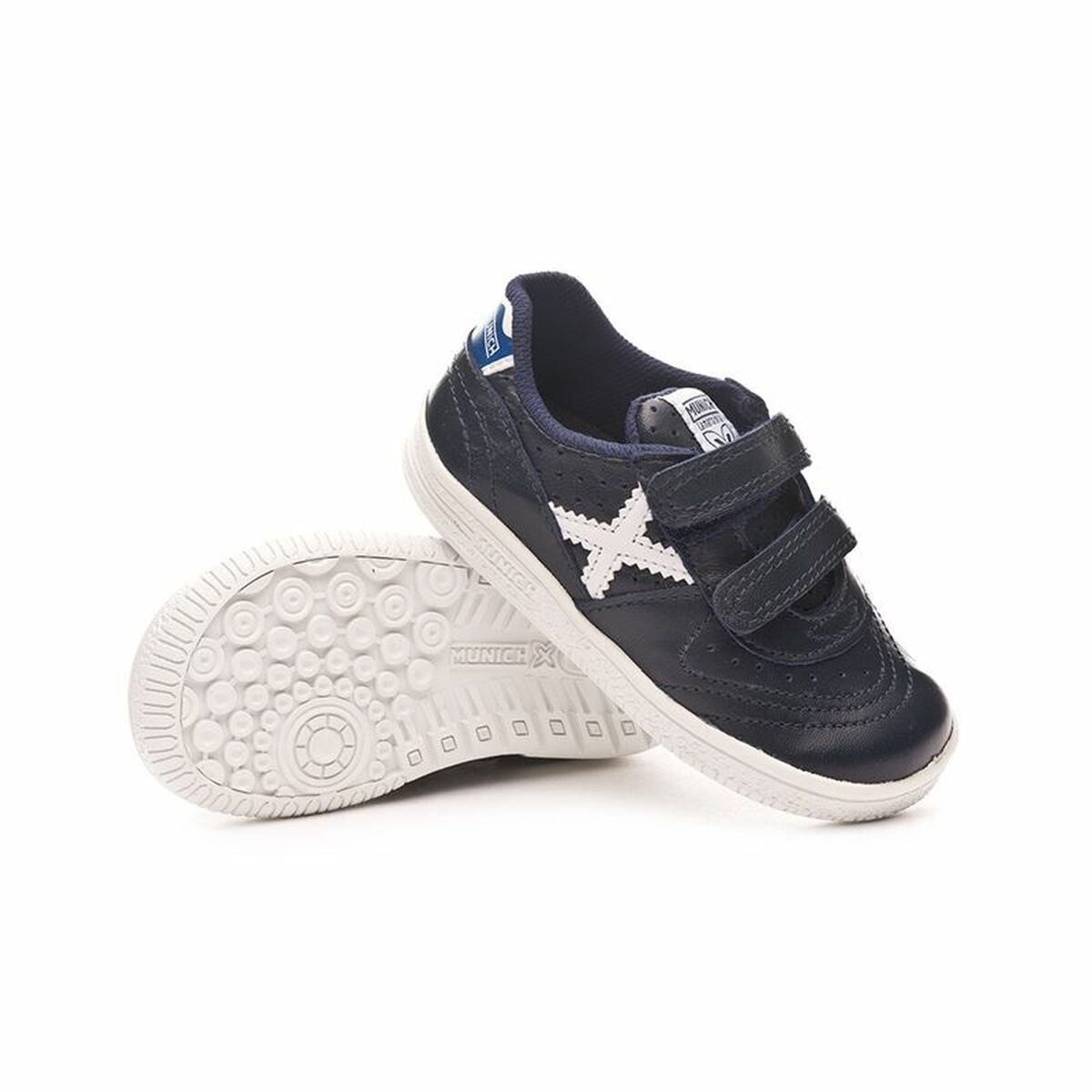 Children’s Indoor Football Shoes Munich Baby Gresca V Dark blue
