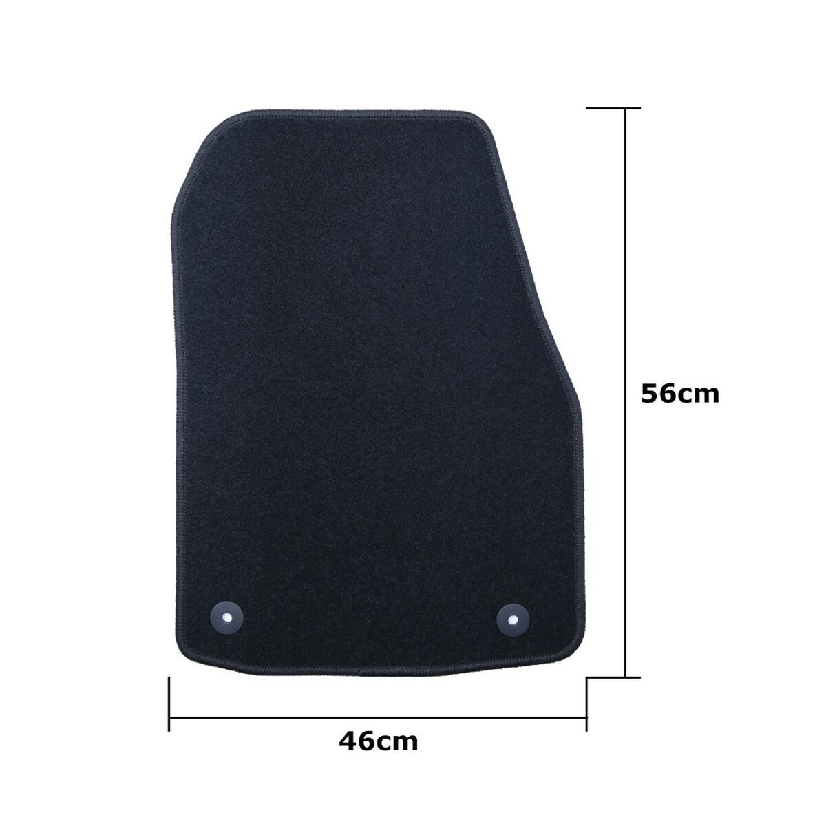 Car Floor Mat Set OCC Motorsport OCCOP0008 Black Opel Astra H Twintop Cabrio 4 Pieces