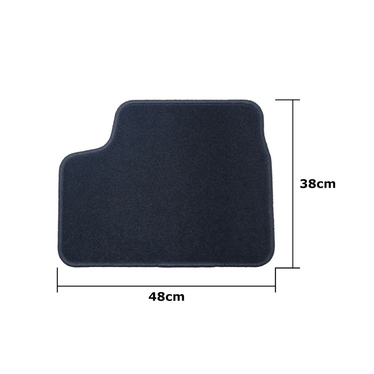 Car Floor Mat Set OCC Motorsport OCCOP0008 Black Opel Astra H Twintop Cabrio 4 Pieces