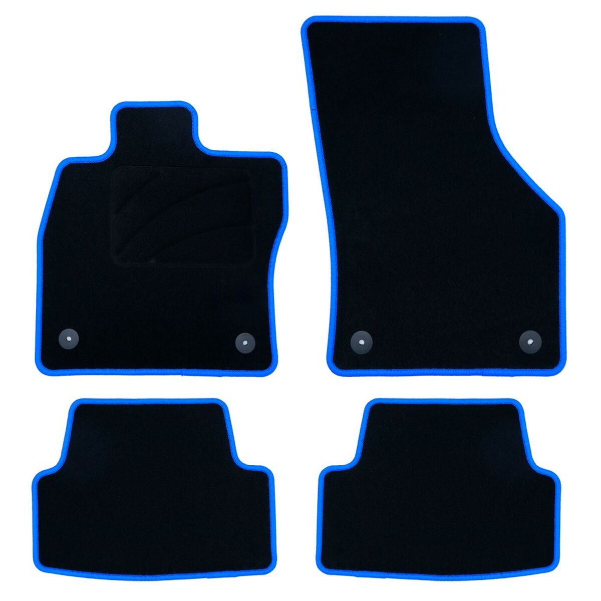 Car Floor Mat Set OCC Motorsport OCCVW0022BL VOLKSWAGEN GOLF VII Blue 5 Pieces