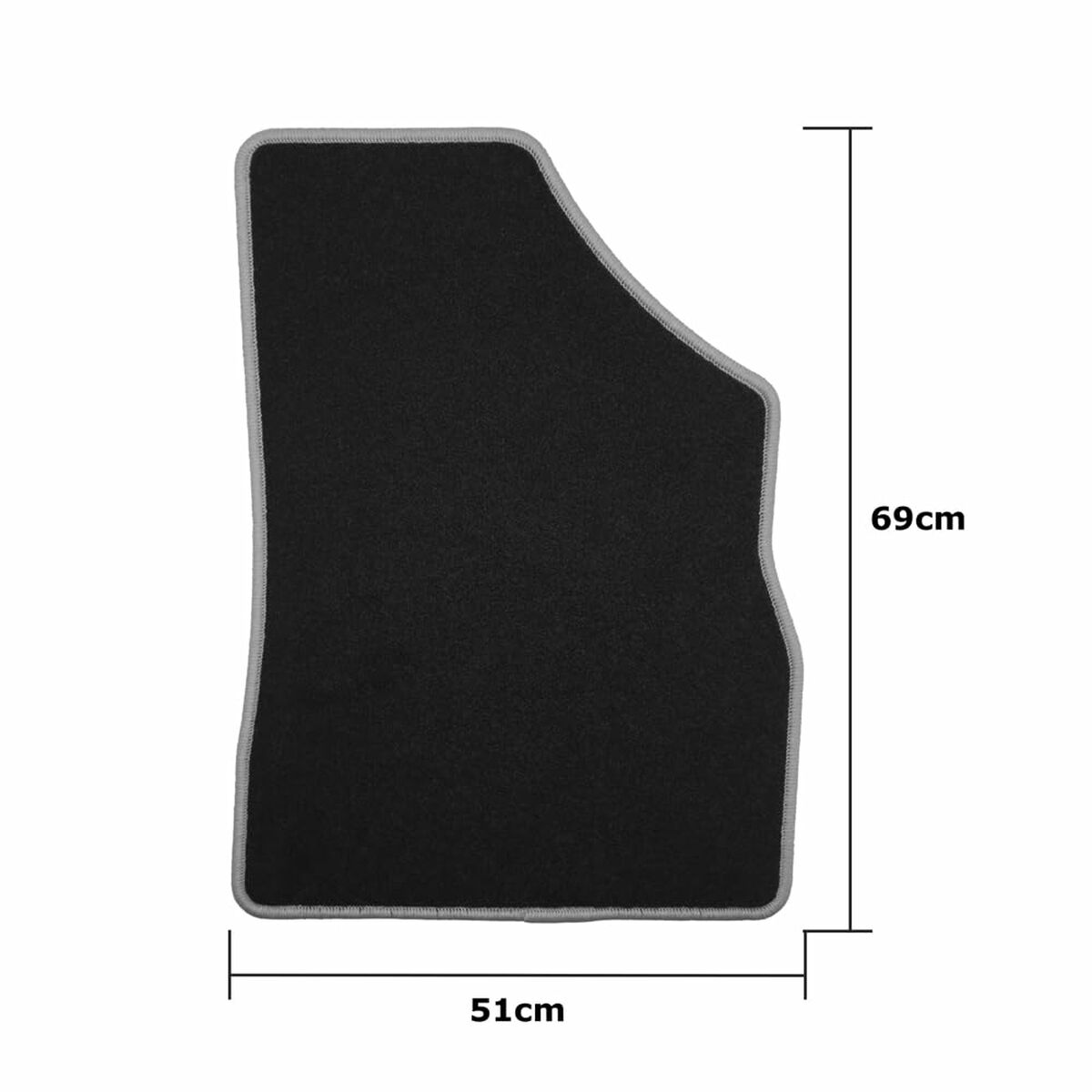 Car Floor Mat Set OCC Motorsport OCCCT0031RD Black Red Citroen DS5 Velvet 5 Pieces