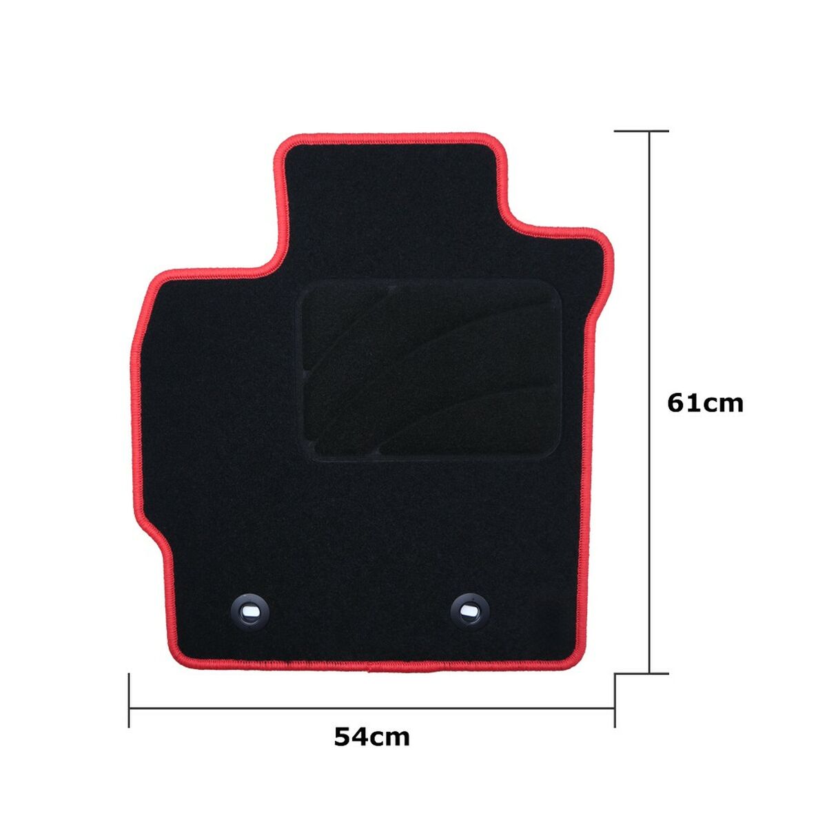 Car Floor Mat Set OCC Motorsport OCCTY0001RD Black Toyota Auris (2007-2013) 5 Pieces