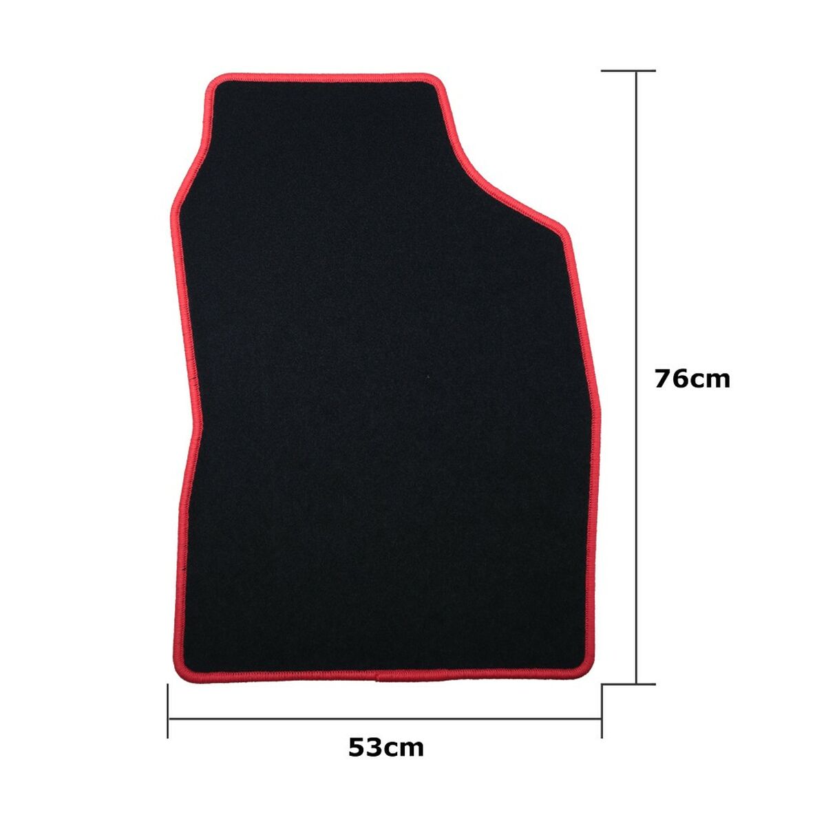 Car Floor Mat Set OCC Motorsport OCCTY0001RD Black Toyota Auris (2007-2013) 5 Pieces