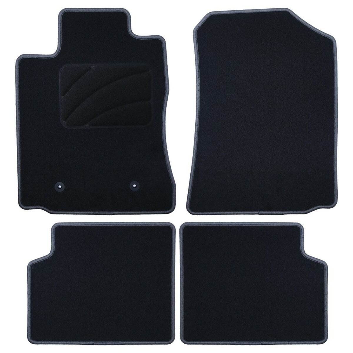 Car Floor Mat Set OCC Motorsport OCCTY0014GD Black Dark grey Toyota Corolla Velvet Car Floor Mat Set OCC Motorsport OCCTY0014GD Black Dark grey Toyota Corolla Velvet