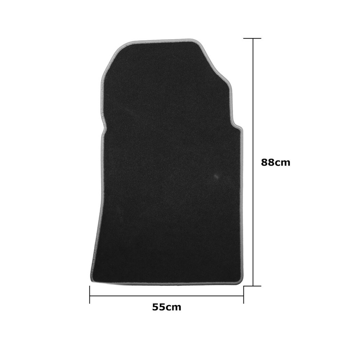 Car Floor Mat Set OCC Motorsport OCCMC0046GD Black Dark grey Mercedes W1401 Clase S Largo Velvet 5 Pieces
