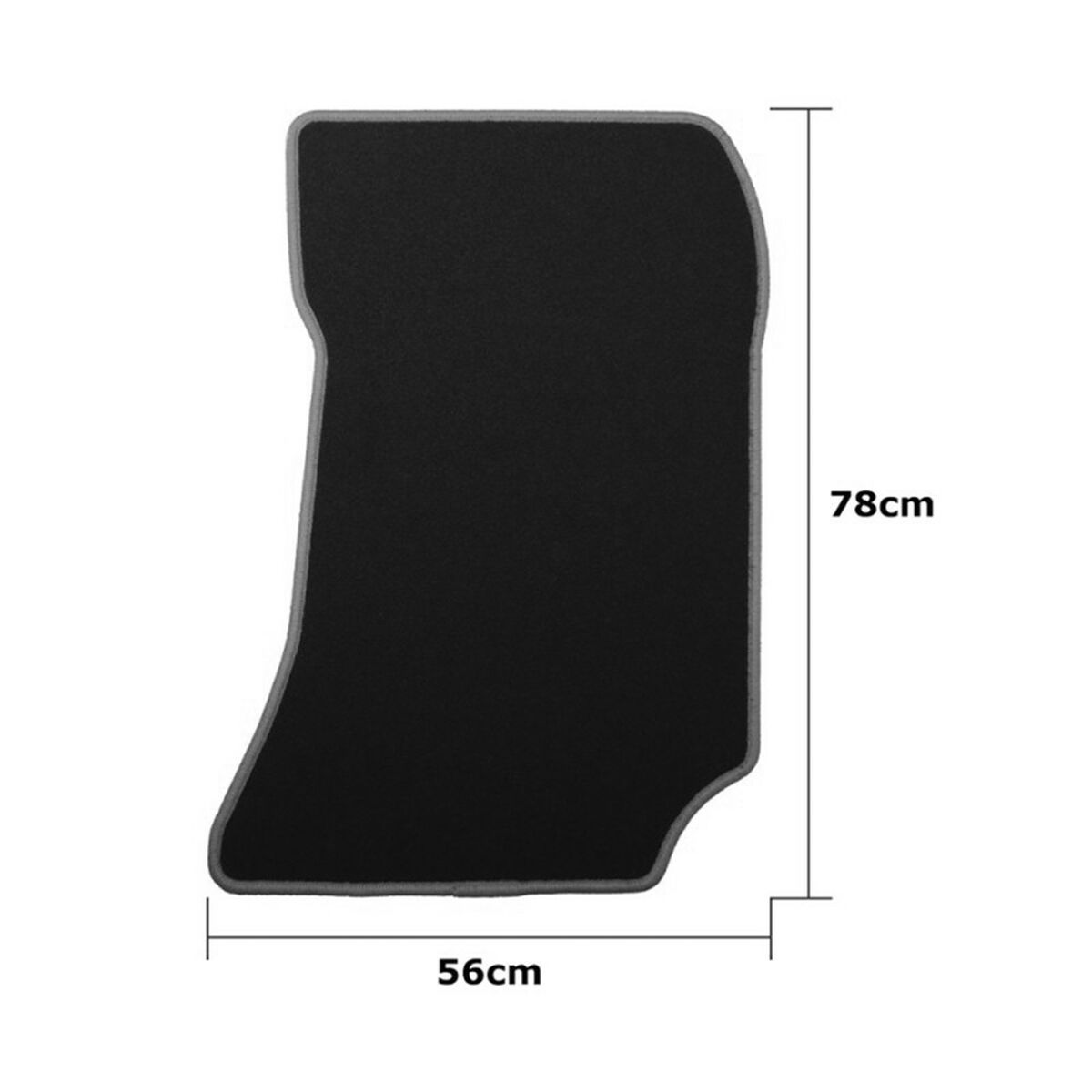 Car Floor Mat Set OCC Motorsport OCCMC0089GD Black Dark grey Mercedes X218 Cls Shooting Brake Velvet 5 Pieces