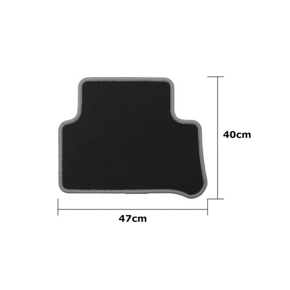 Car Floor Mat Set OCC Motorsport OCCMC0089GD Black Dark grey Mercedes X218 Cls Shooting Brake Velvet 5 Pieces