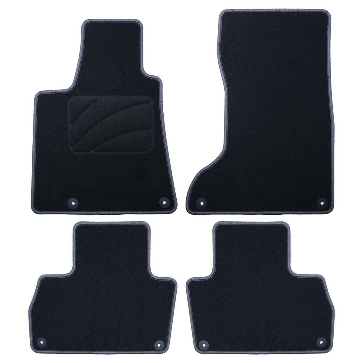 Car Floor Mat Set OCC Motorsport OCCMS0003GD Black Dark grey Maserati Levante 2016 5 Pieces