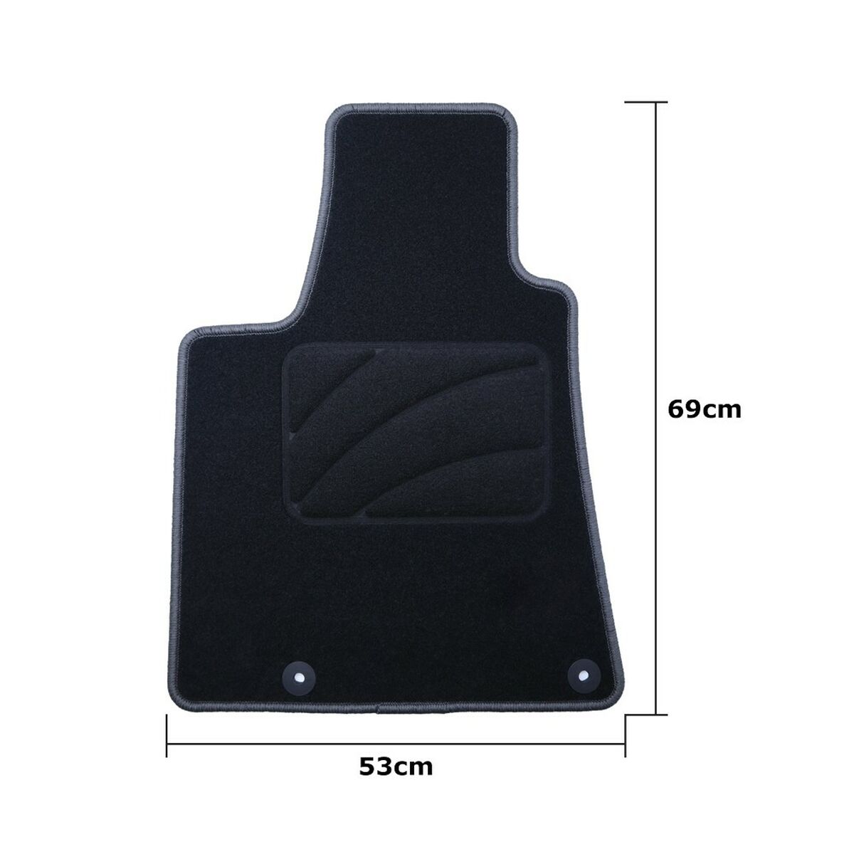 Car Floor Mat Set OCC Motorsport OCCMS0003GD Black Dark grey Maserati Levante 2016 5 Pieces