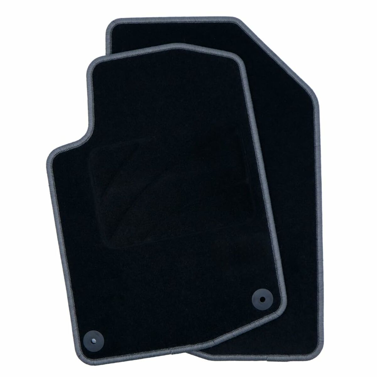 Car Floor Mat Set OCC Motorsport OCCPG0008GD Black Dark grey Peugeot 208 Velvet 5 Pieces