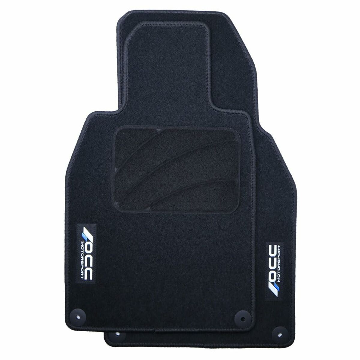 Car Floor Mat Set OCC Motorsport OCCPS0014LOG Black Porsche 911 992 Velvet 5 Pieces