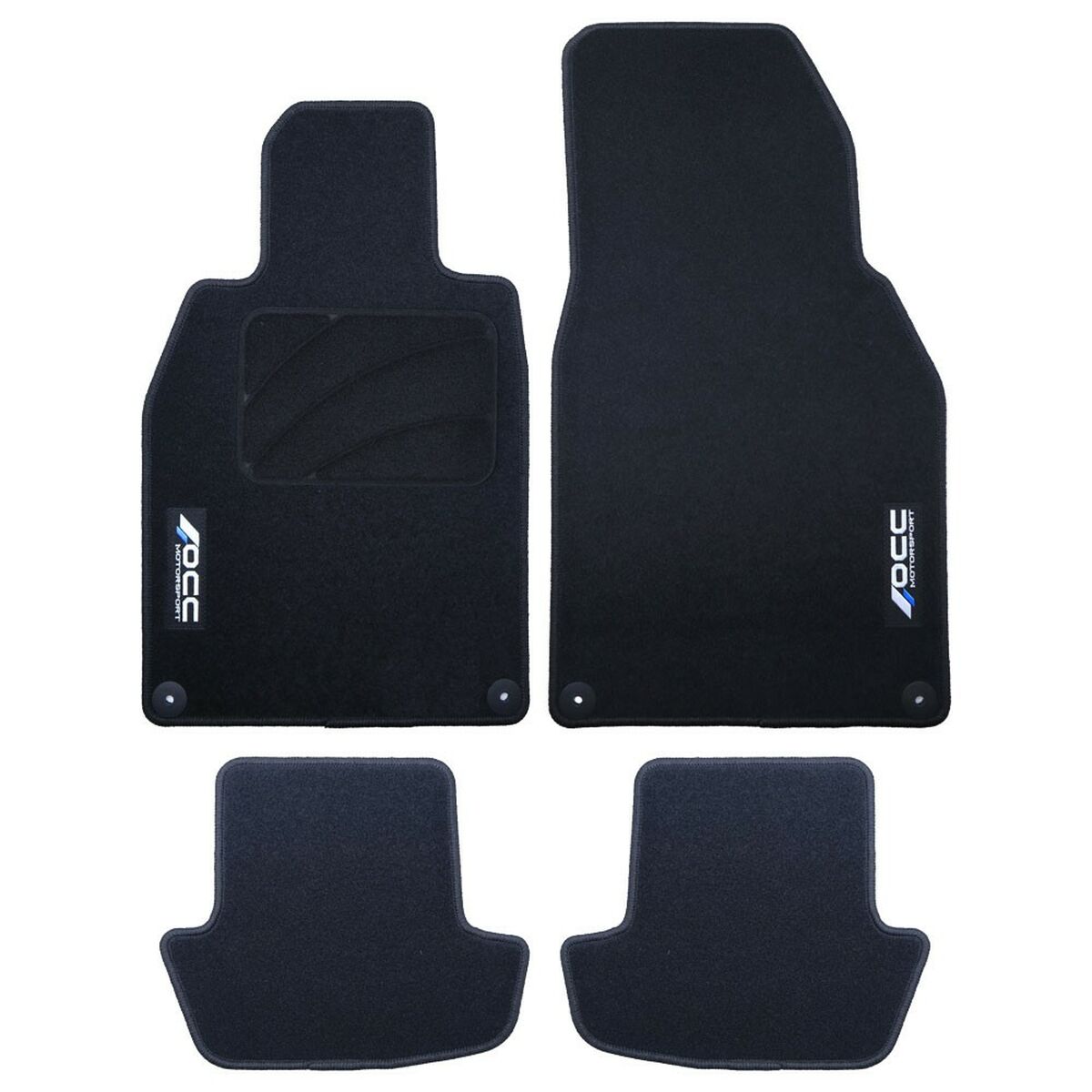 Car Floor Mat Set OCC Motorsport OCCPS0014LOG Black Porsche 911 992 Velvet 5 Pieces Car Floor Mat Set OCC Motorsport OCCPS0014LOG Black Porsche 911 992 Velvet 5 Pieces