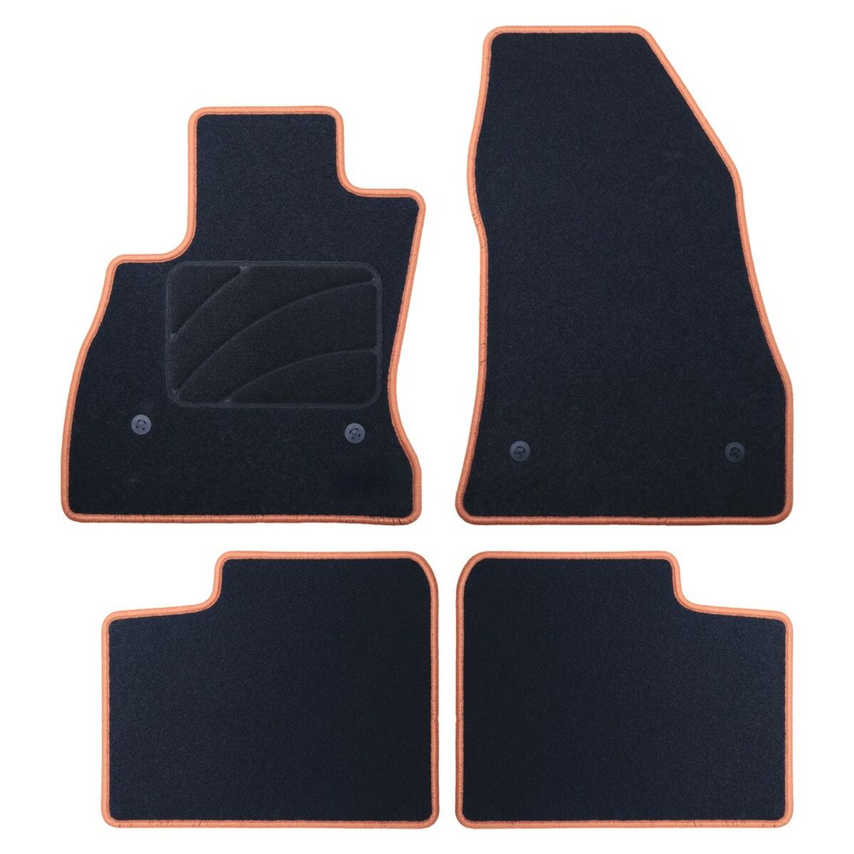Car Floor Mat Set OCC Motorsport OCCFT0004YE FIAT 500L 5 Pieces Car Floor Mat Set OCC Motorsport OCCFT0004YE FIAT 500L 5 Pieces