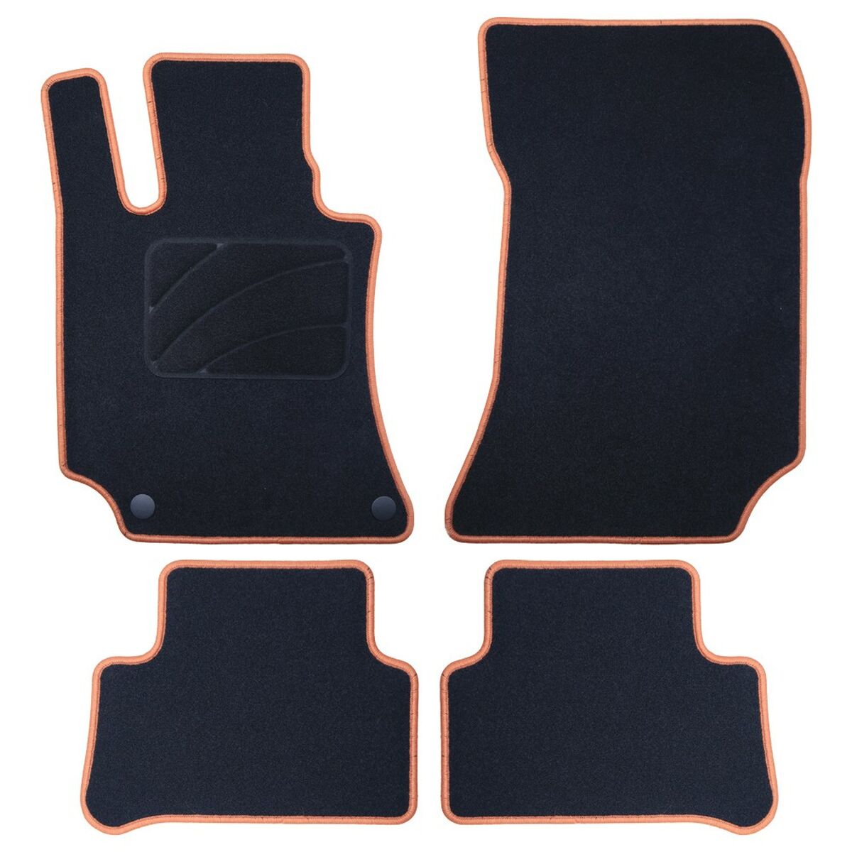 Car Floor Mat Set OCC Motorsport OCCMC0089YE Mercedes X218 Cls Shooting Brake 5 Pieces