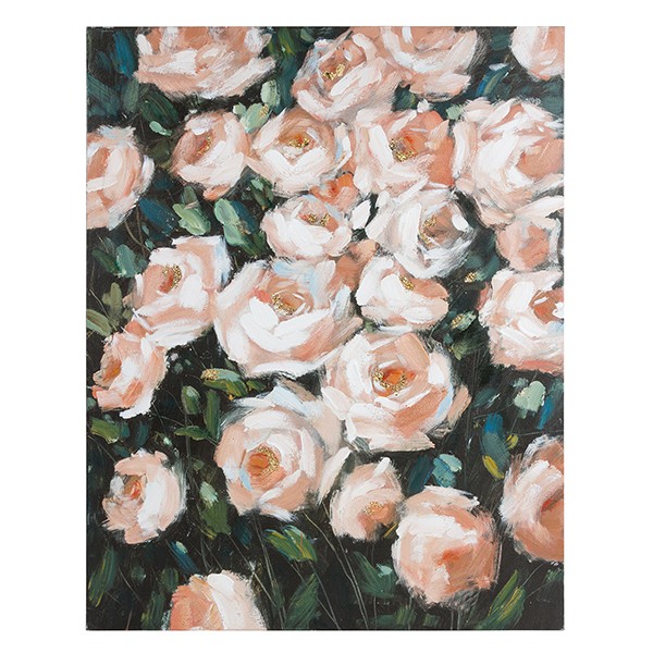 Oil Painting Roses Pine (80 X 4 x 100 cm) Oil Painting Roses Pine (80 X 4 x 100 cm)