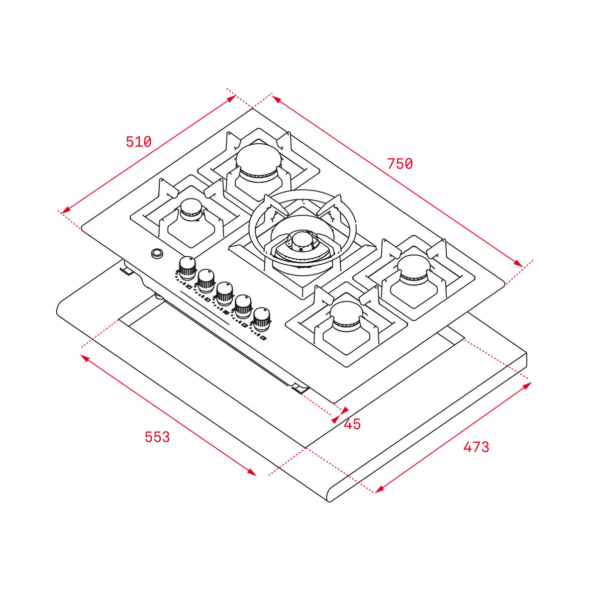 Induction Hot Plate Teka EFX 70.1 5G AI AL DR CI