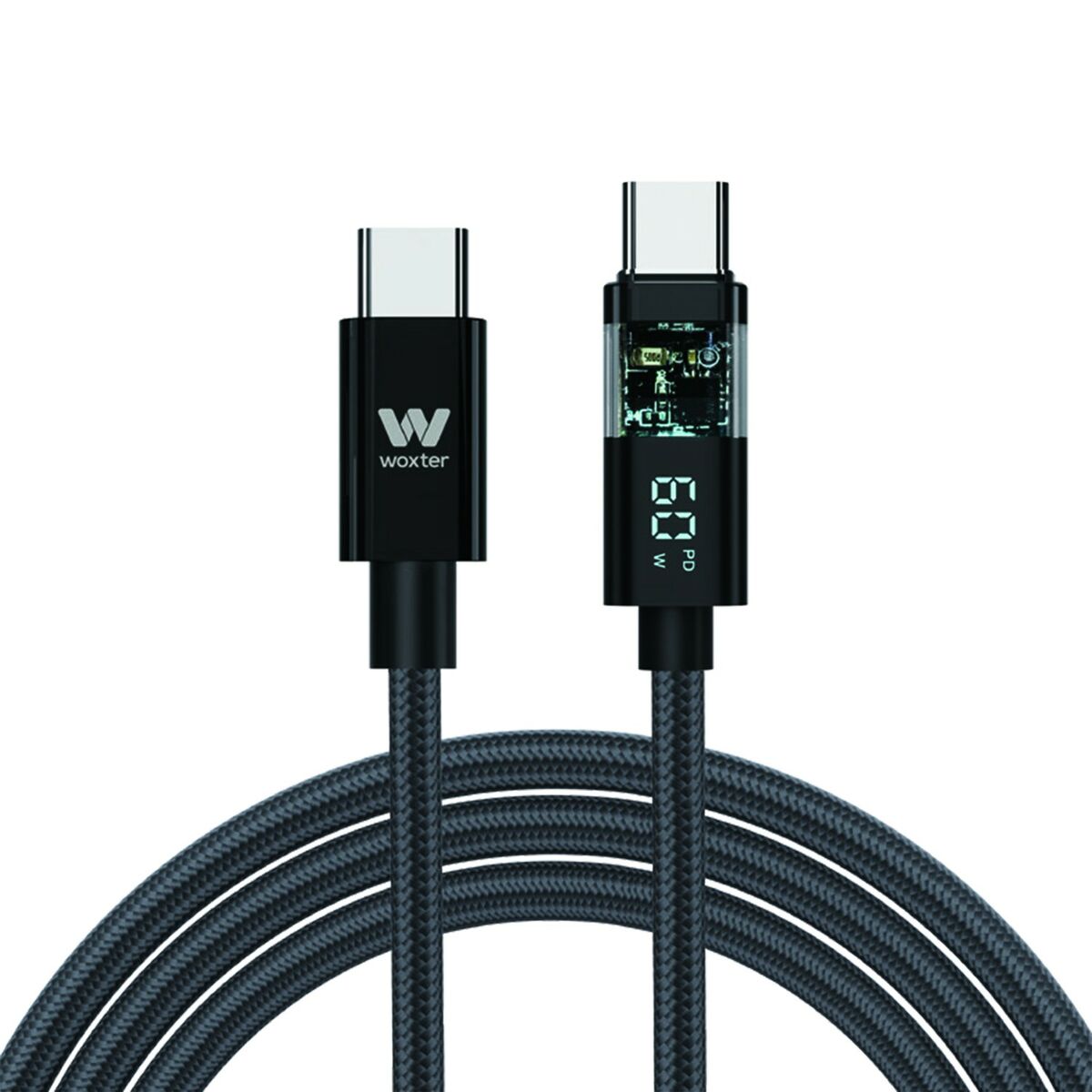 USB-C Cable Woxter Black 2 m USB-C Cable Woxter Black 2 m