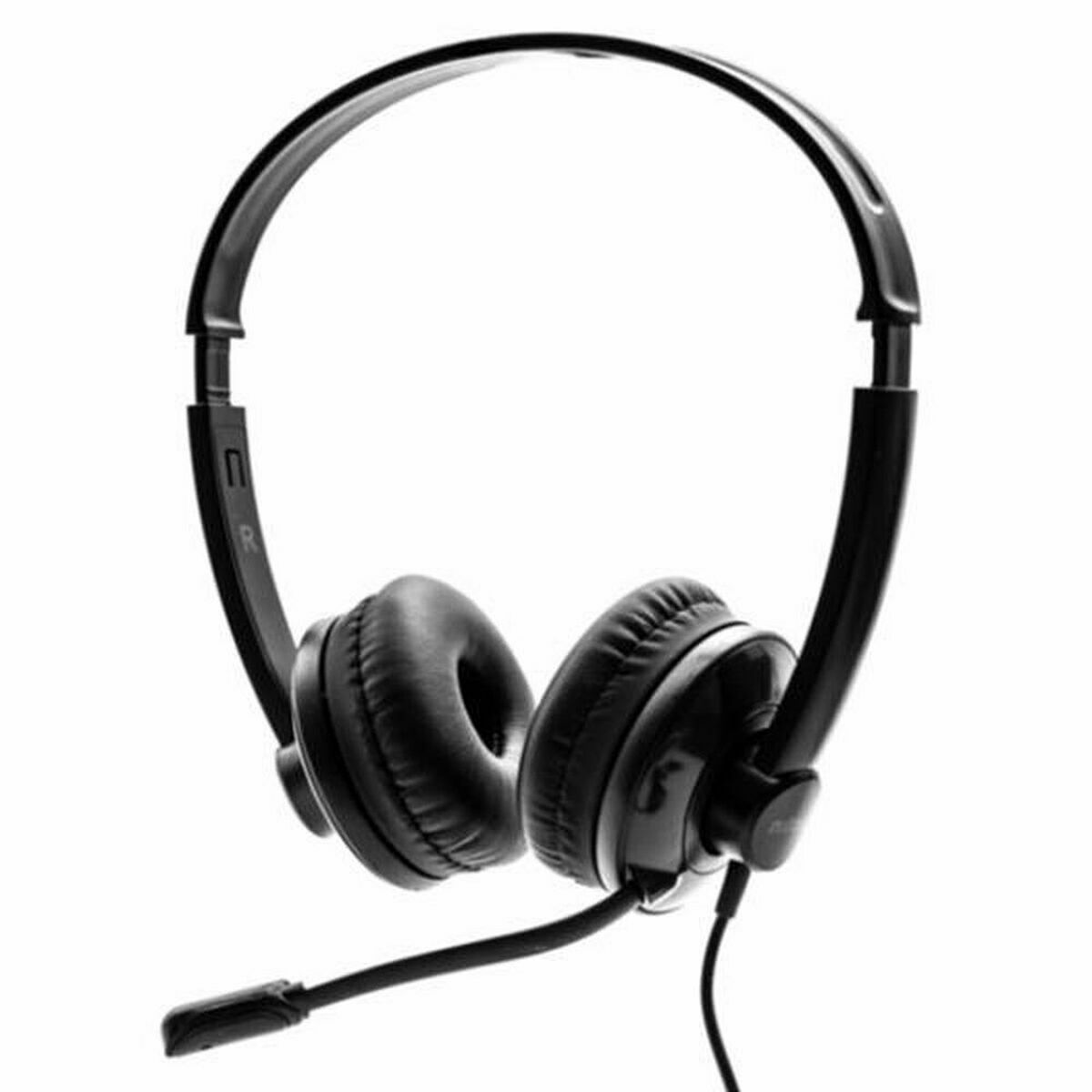 Headphones with Microphone Nilox USB Black Headphones with Microphone Nilox USB Black