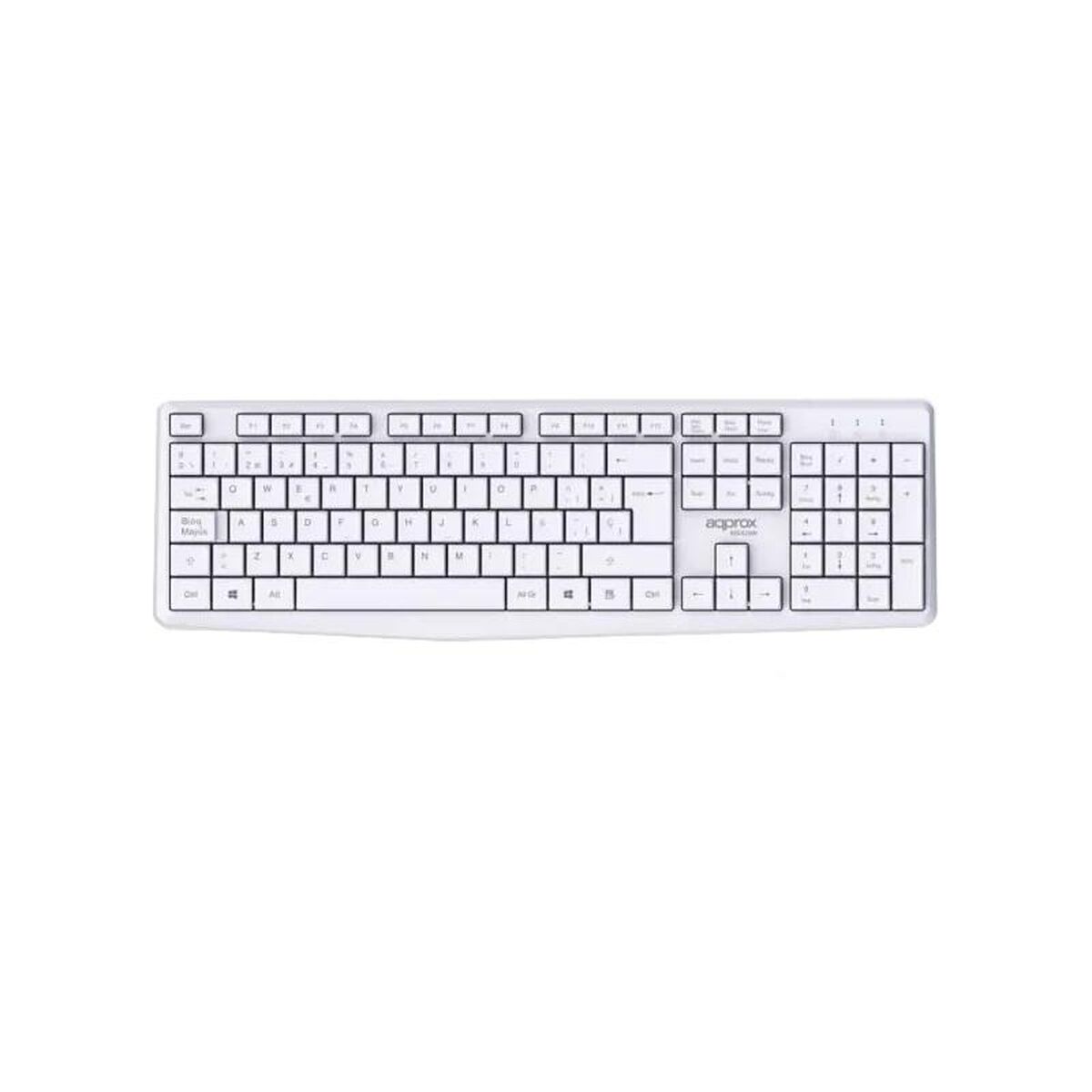 Keyboard and Mouse approx! X420W 1000DPI White Spanish Spanish Qwerty