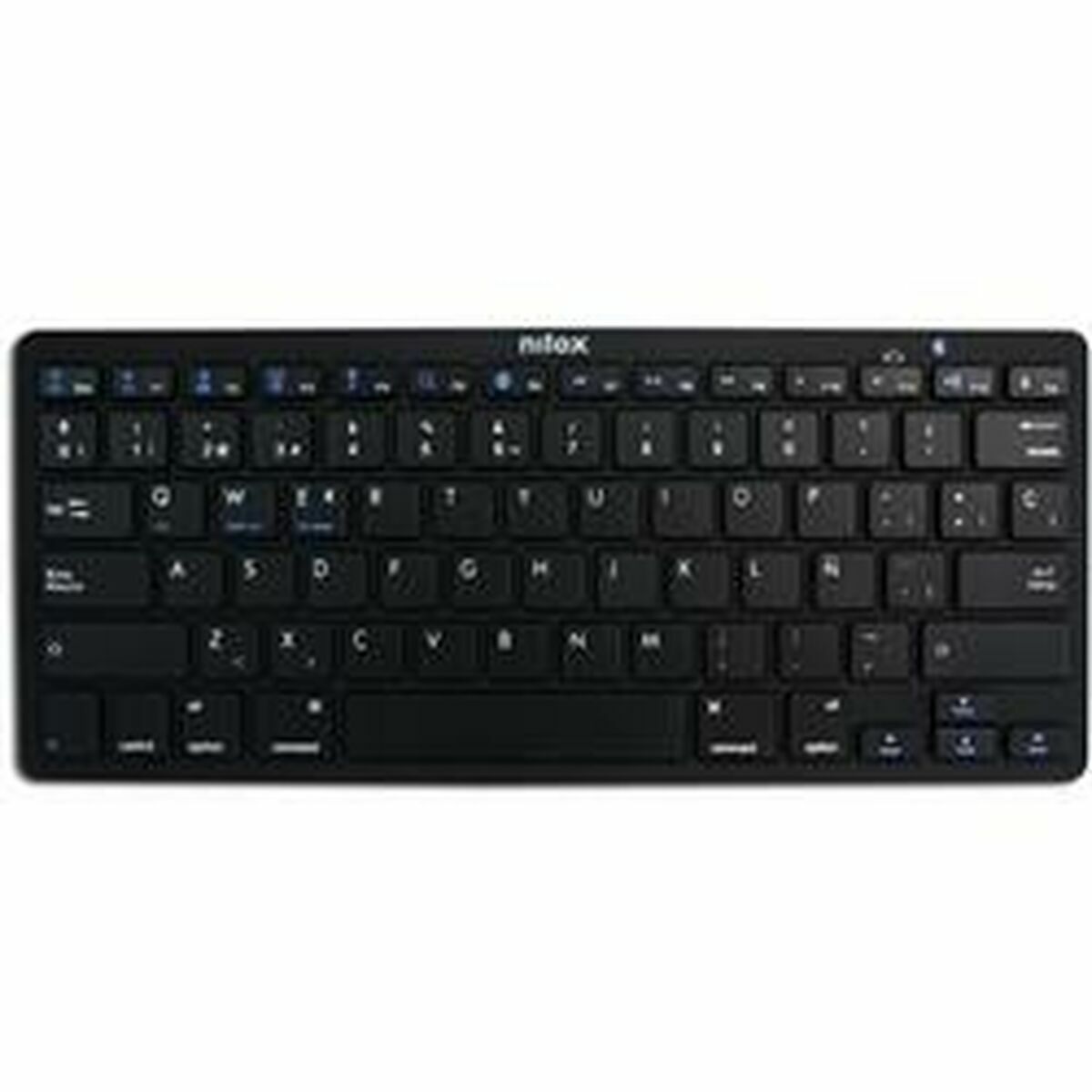 Keyboard Nilox NXKB01B Black Spanish Qwerty