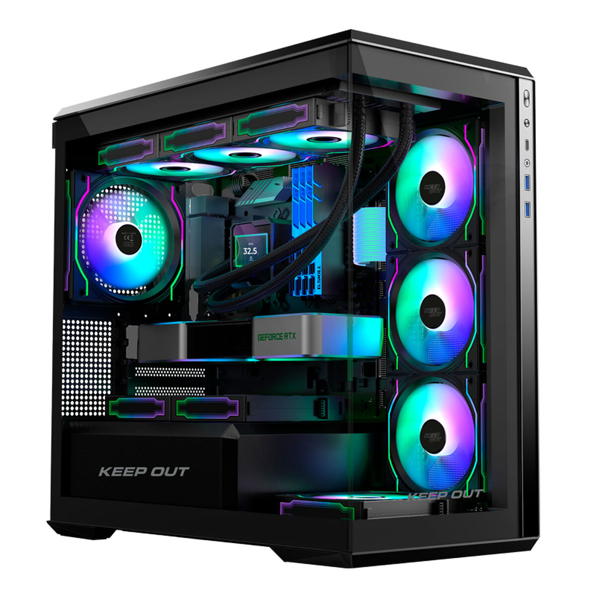 ATX Semi-tower Box KEEP OUT XC-905 PRO+ Black ATX Semi-tower Box KEEP OUT XC-905 PRO+ Black