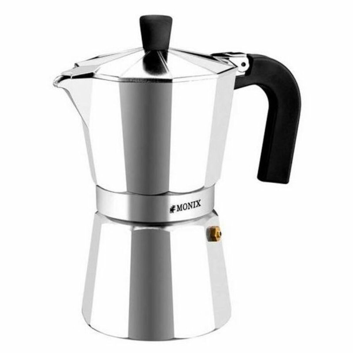Italian Coffee Pot Monix Braisogona_M620001 Steel Aluminium 1 Cup Italian Coffee Pot Monix Braisogona_M620001 Steel Aluminium 1 Cup