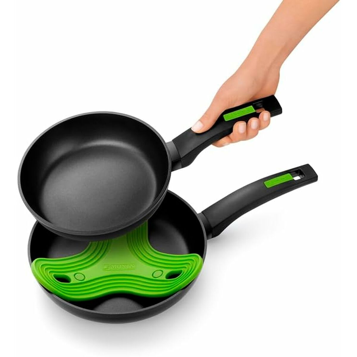 Pan Monix GREEN      26CM Black Green Wood Stainless steel Plastic Bakelite 26 cm  26 cm (4 Units)
