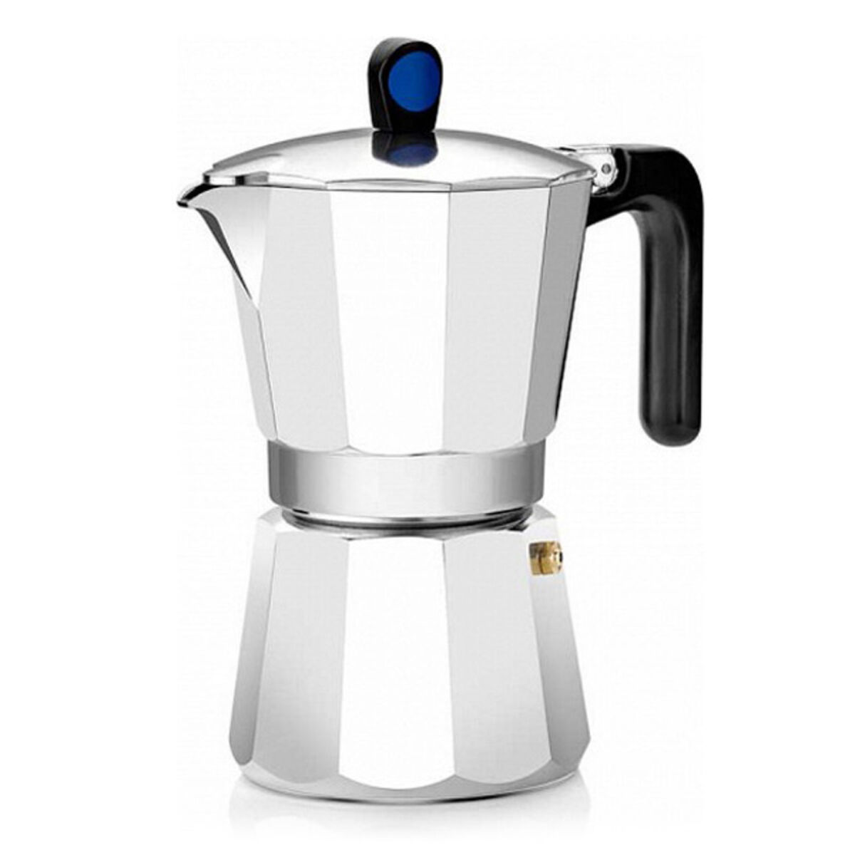 Italian Coffee Pot Monix M860009 Steel Aluminium 9 Cups Italian Coffee Pot Monix M860009 Steel Aluminium 9 Cups