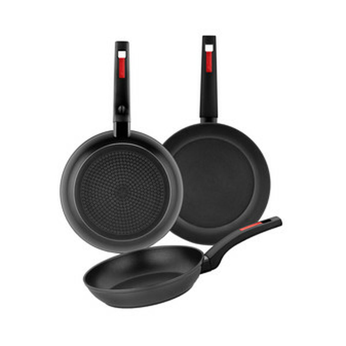 Pan Monix M249001 Black Plastic 3 Pieces Pan Monix M249001 Black Plastic 3 Pieces