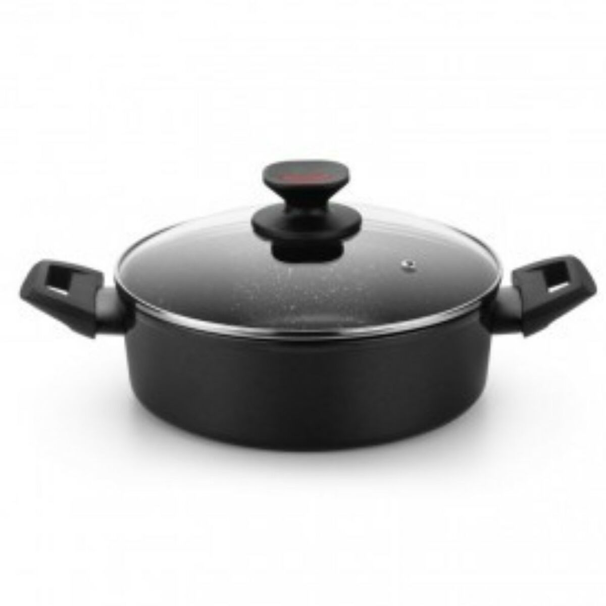 Casserole Monix TITAN ROCK Ø 28 cm Black Toughened aluminium Casserole Monix TITAN ROCK Ø 28 cm Black Toughened aluminium