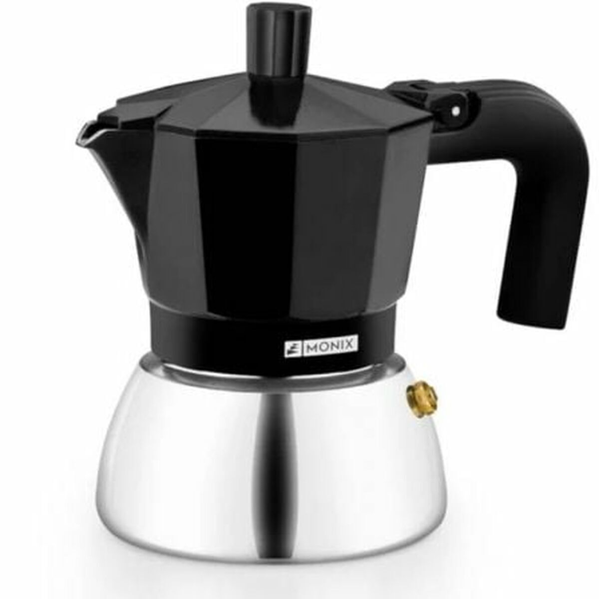 Italian Coffee Pot BRA INOX BLACK 9T Black 470 ml Italian Coffee Pot BRA INOX BLACK 9T Black 470 ml