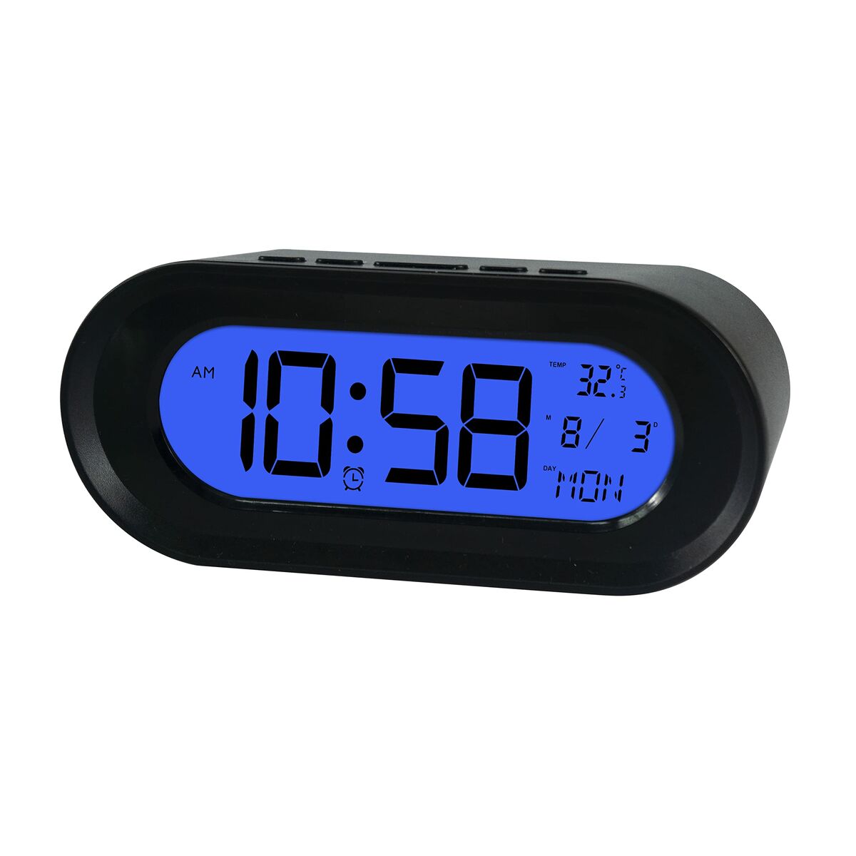 Clock-Radio ELBE RD700 Black Thermometer Clock-Radio ELBE RD700 Black Thermometer