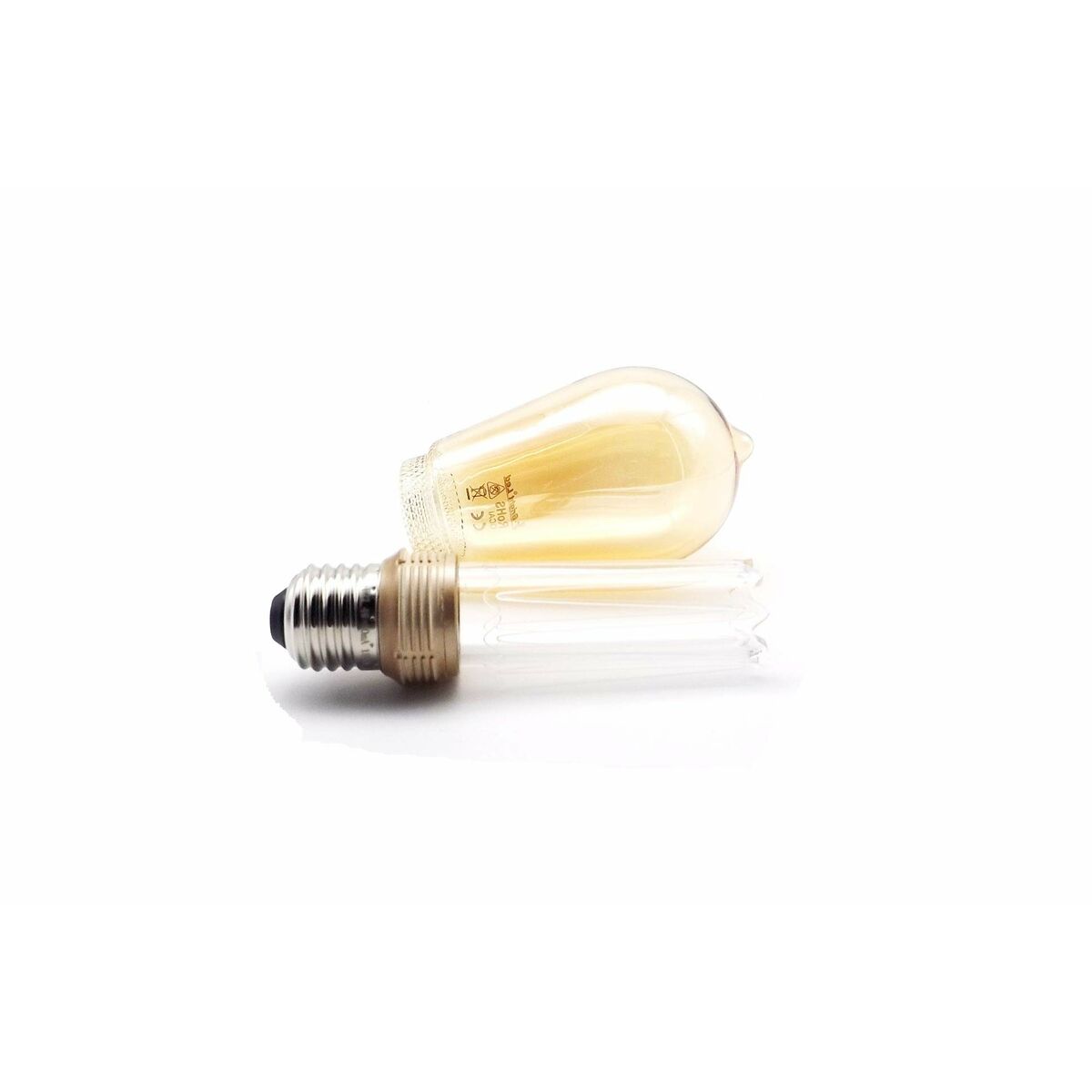 LED lamp Fbright st64 edison Amber 4 W E27 200 Lm 6,4 x 14,2 cm Decorative (1800 K)