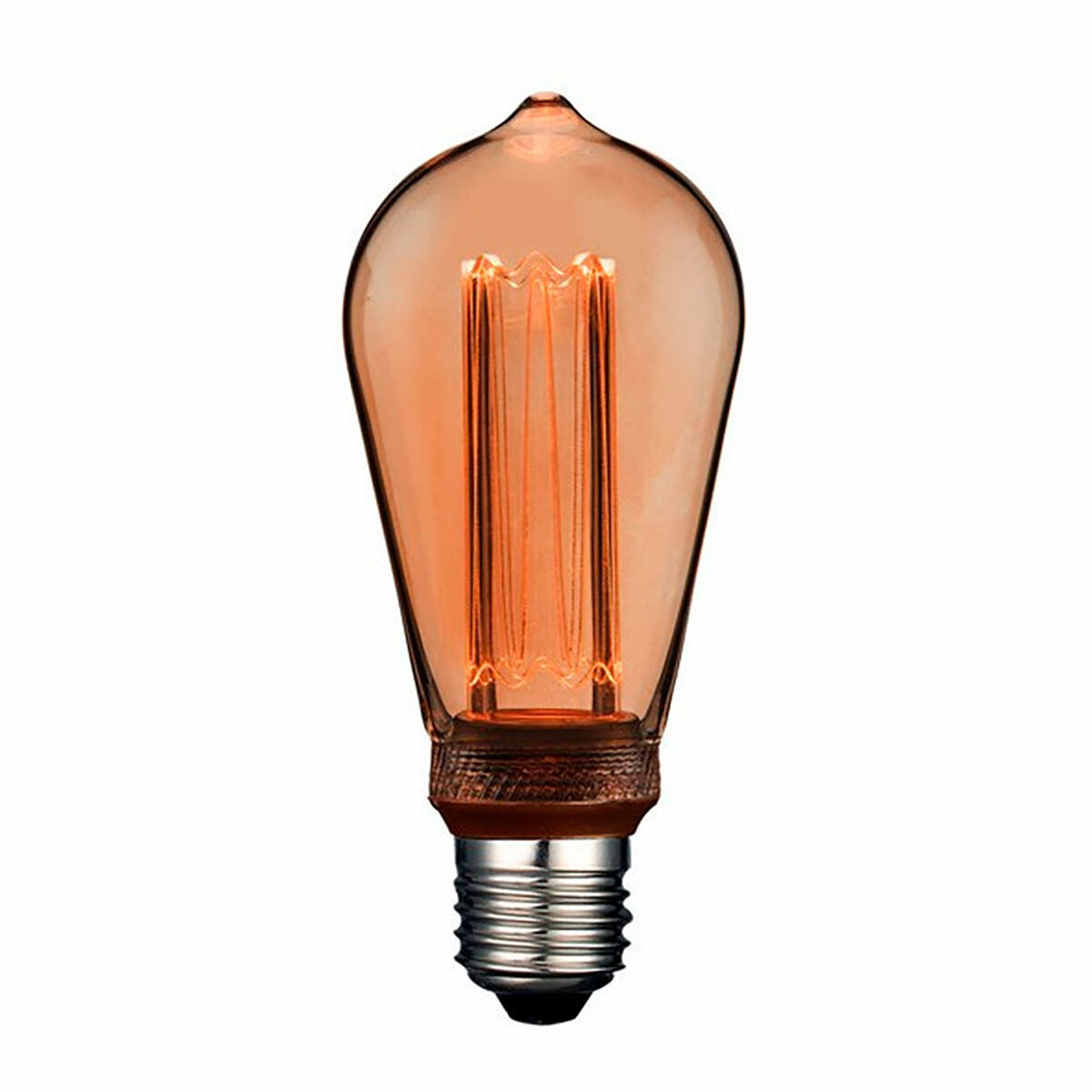 LED lamp Fbright st64 edison Amber 4 W E27 200 Lm 6,4 x 14,2 cm Decorative (1800 K)