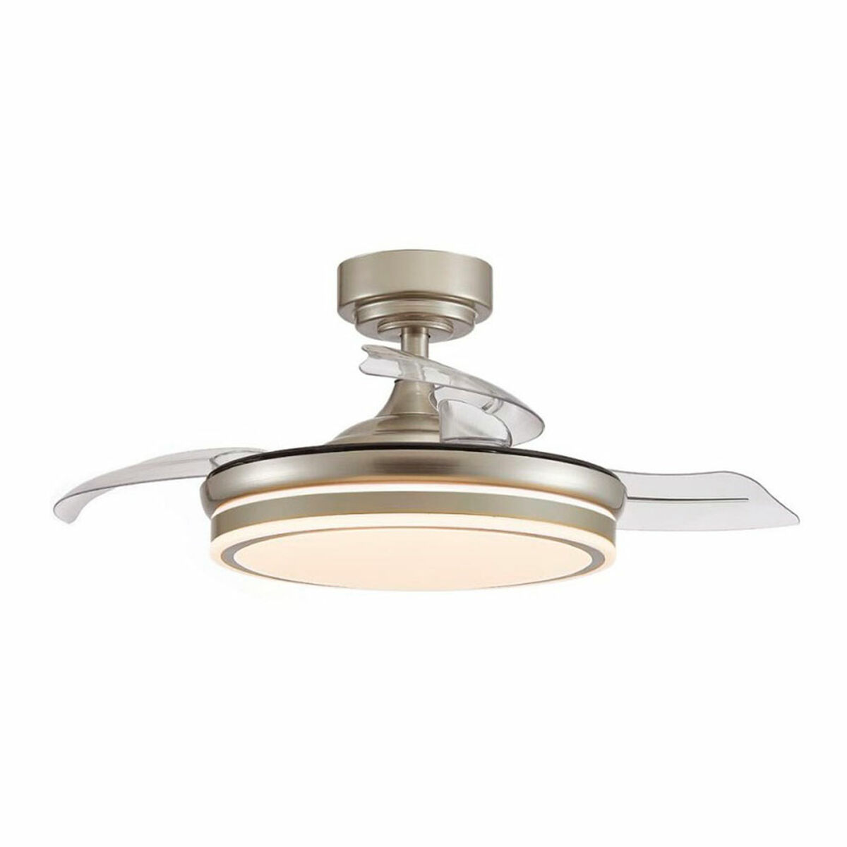 Ceiling Fan CristalRecord Transparent Metal  92 cm