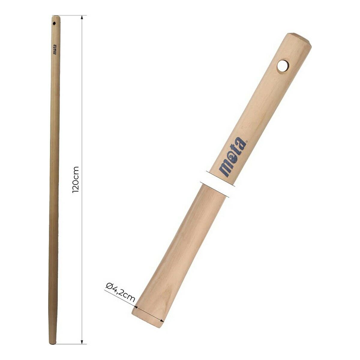 Replacement handle Mota ama1242 Wood 120 x 4,2 cm Replacement handle Mota ama1242 Wood 120 x 4,2 cm