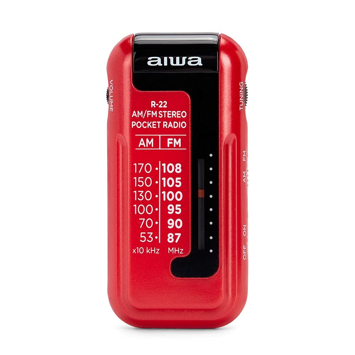 Transistor Radio Aiwa R22RD ROJO Red AM/FM