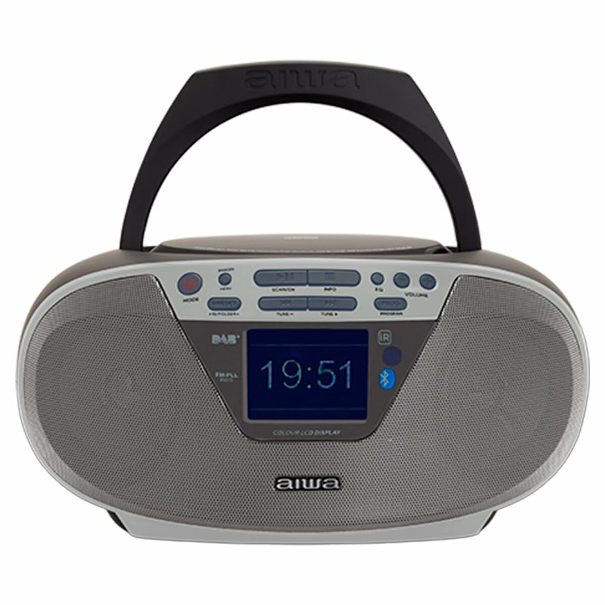 Radio CD MP3 Aiwa BBTU500DAB/SL Silver FM Radio CD MP3 Aiwa BBTU500DAB/SL Silver FM