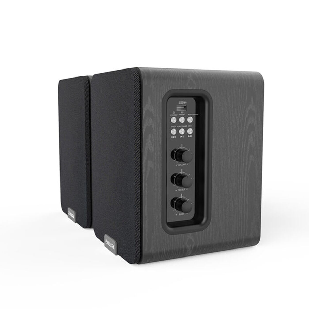 Portable Speakers Aiwa ASPA200BK NEGR 2 x 25 W Black