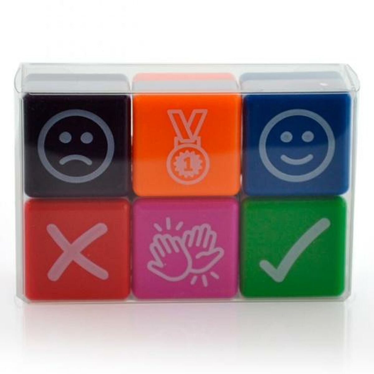 Stamps Office Box Icons Multicolour 2,5 x 2,5 cm 6 Pieces Stamps Office Box Icons Multicolour 2,5 x 2,5 cm 6 Pieces