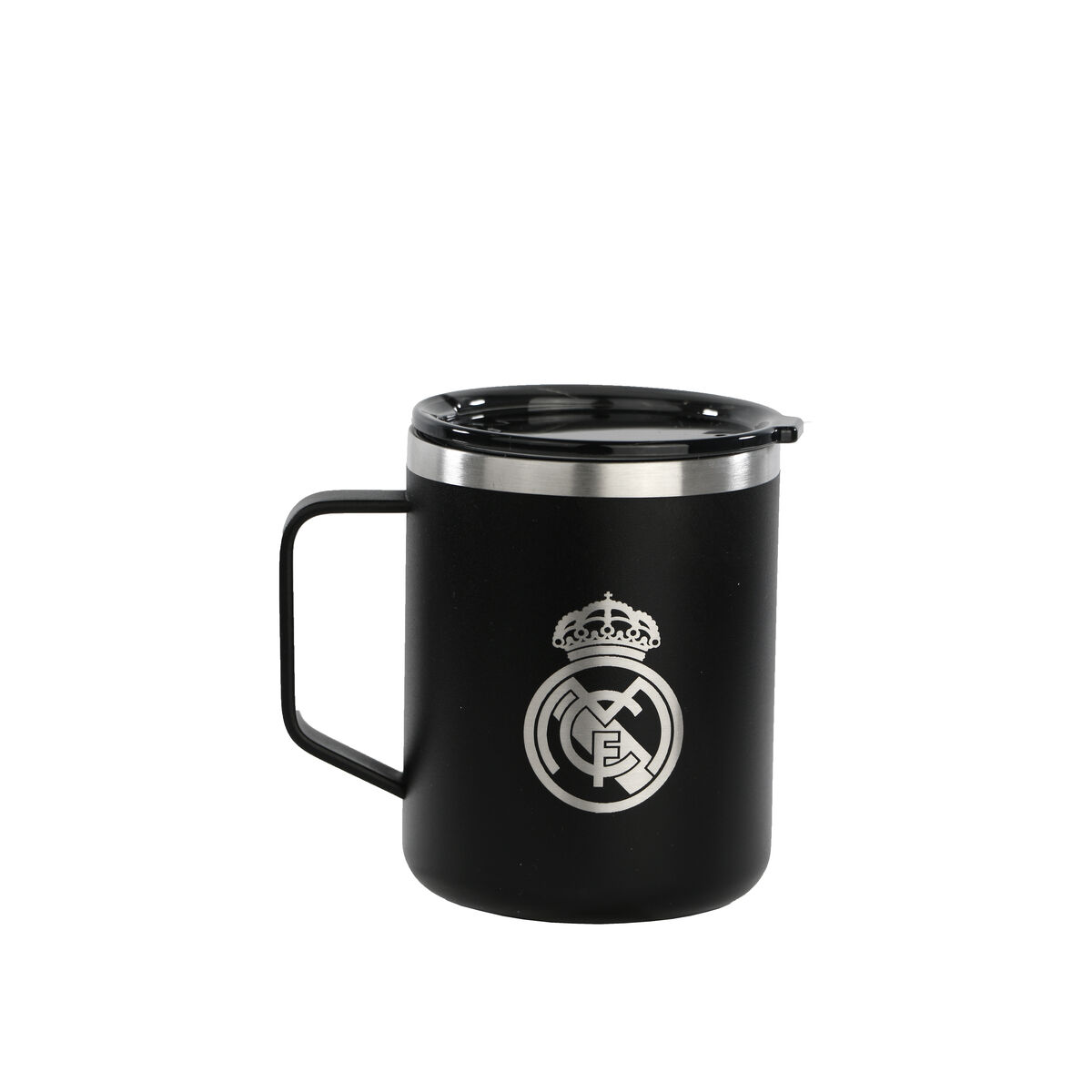 Thermal Cup with Lid Real Madrid C.F. Navy Blue Stainless steel Thermal Cup with Lid Real Madrid C.F. Navy Blue Stainless steel
