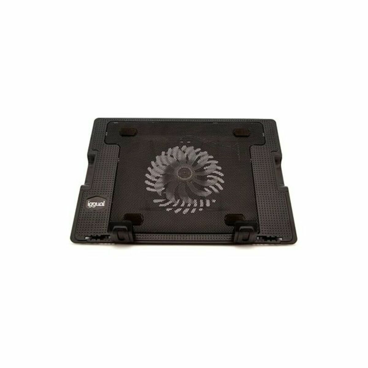 Cooling Base for a Laptop iggual IGG316764 Black Multicolour