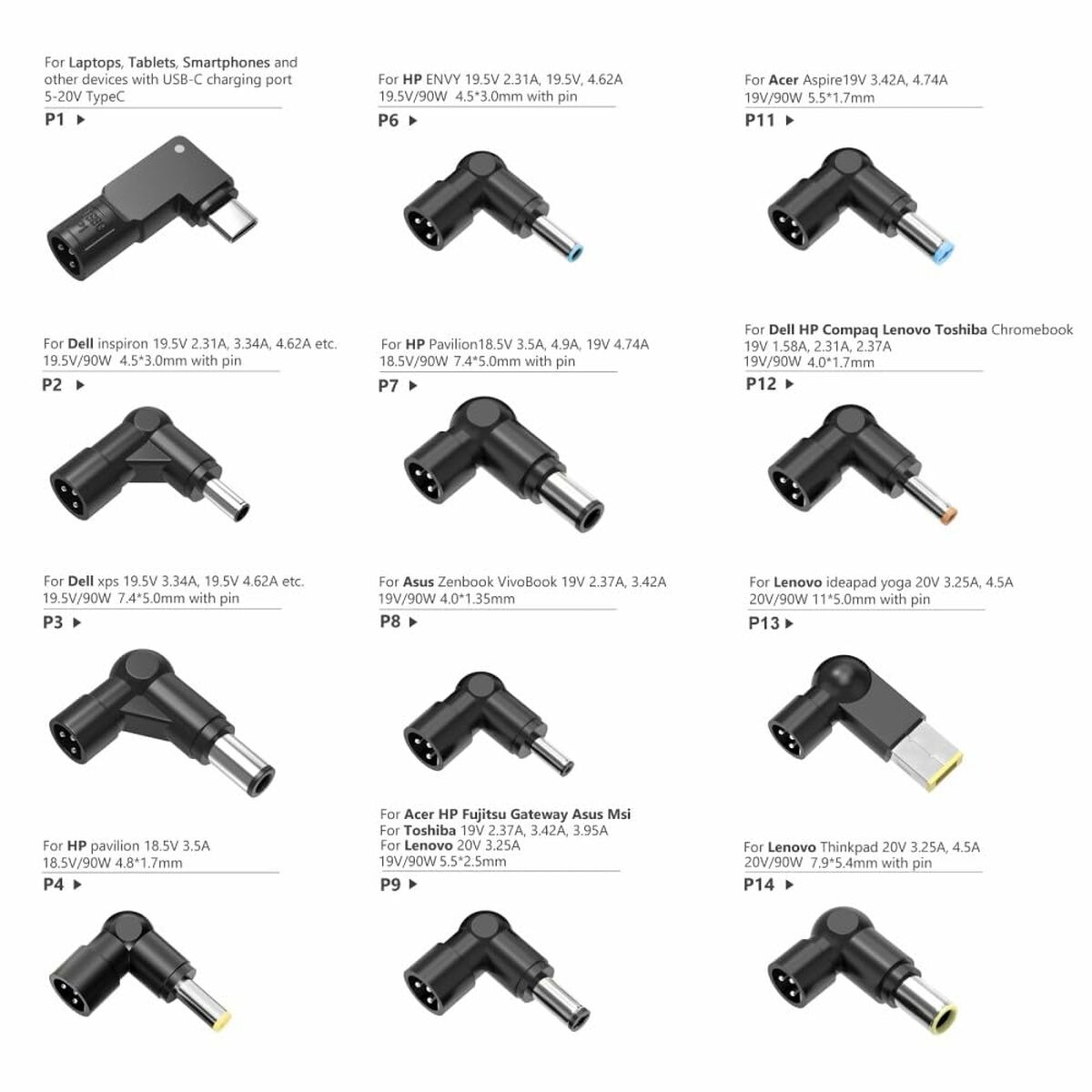 Laptop Charger iggual CUA-C-12T-90W