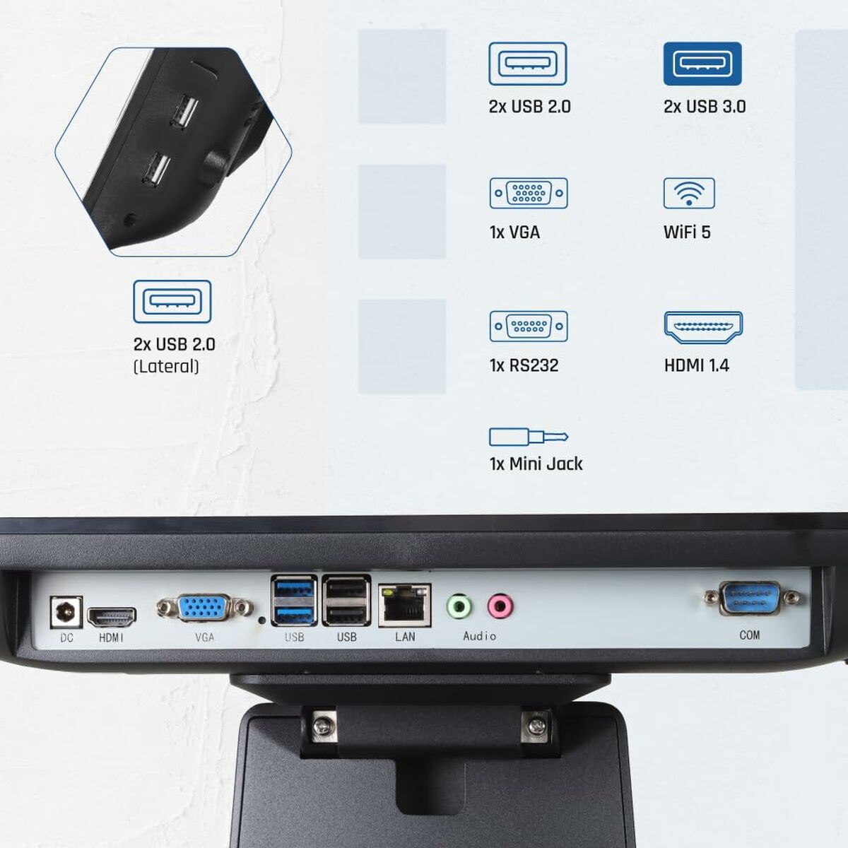 All in One iggual IGG320204 15,6″ Quad Core Intel Celeron J4125 4 GB RAM 128 GB SSD