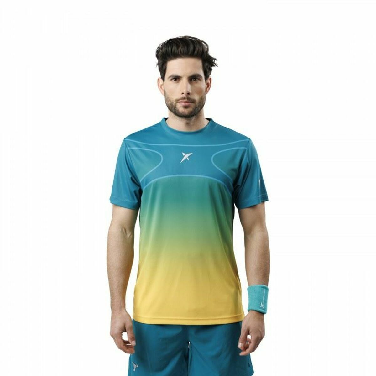 Men’s Short Sleeve T-Shirt Drop Shot Alsai Campa Aquamarine Men’s Short Sleeve T-Shirt Drop Shot Alsai Campa Aquamarine