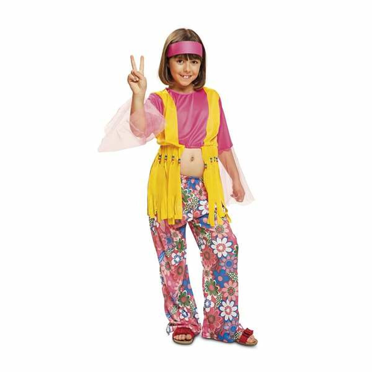 Costume for Children My Other Me Hippie 7-9 Years Costume for Children My Other Me Hippie 7-9 Years