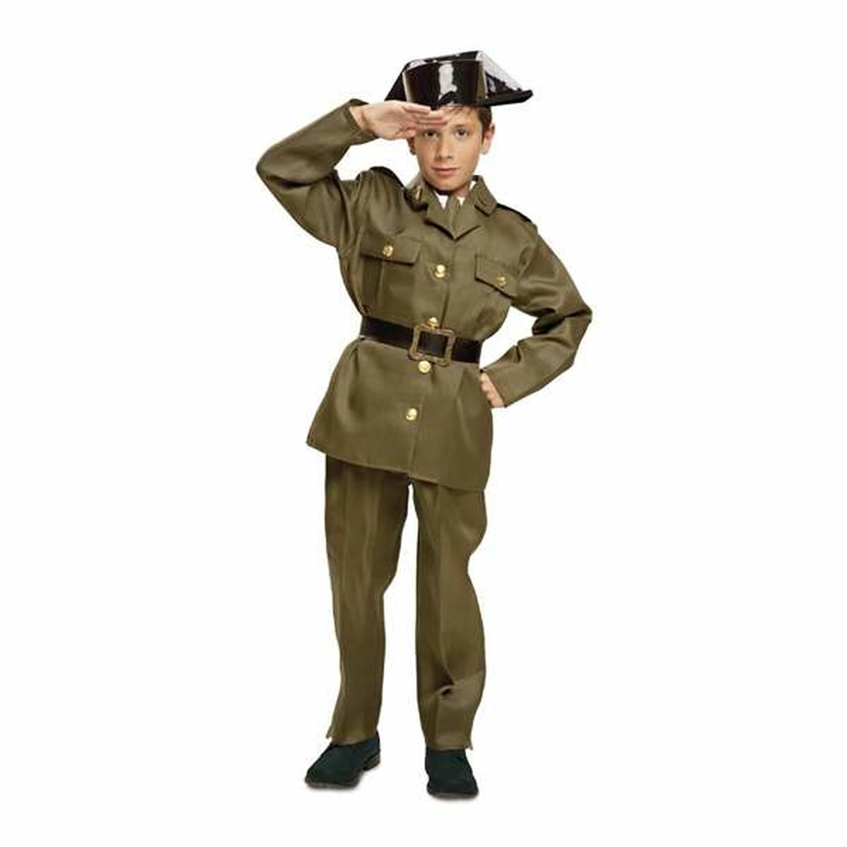 Costume for Children My Other Me Green Military Police M 3-4 Years Costume for Children My Other Me Green Military Police M 3-4 Years