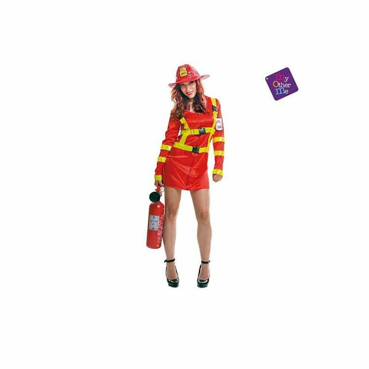 Costume for Adults My Other Me Sexy Firewoman Red M/L (2 Pieces) Costume for Adults My Other Me Sexy Firewoman Red M/L (2 Pieces)