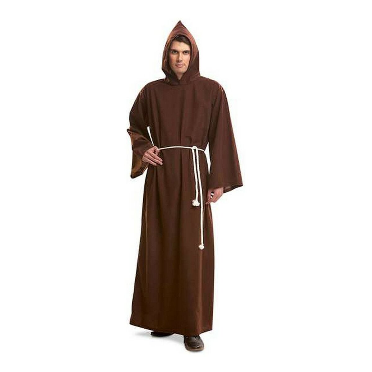 Costume for Adults My Other Me Brown Monk M/L Costume for Adults My Other Me Brown Monk M/L