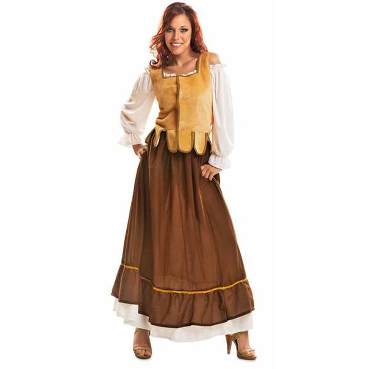 Costume for Adults My Other Me Innkeeper Yellow M/L Costume for Adults My Other Me Innkeeper Yellow M/L